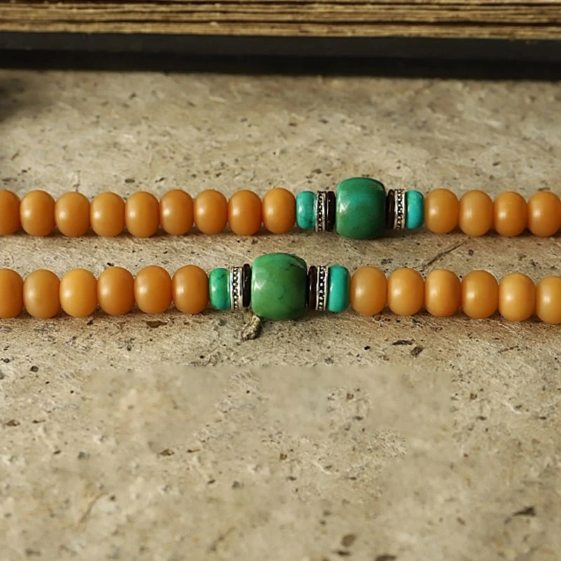 Bracciale di ricchezza Bagua Vajra Buddha Stones Tibet 108 perle di Mala Bodhi Seme - Image 10