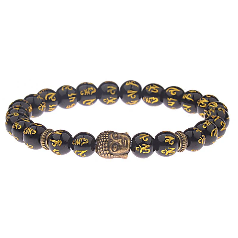 Braccialetto amuleto mantra tibetano Buddha Buddha Stones - Image 3