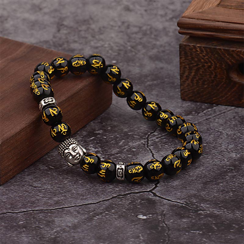 Braccialetto amuleto mantra tibetano Buddha Buddha Stones - Image 7