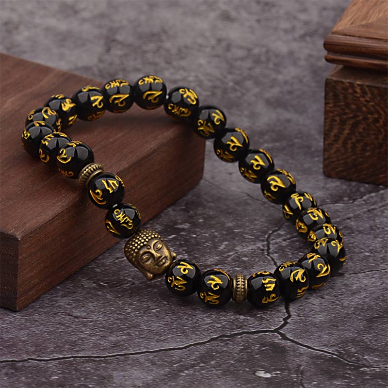Braccialetto amuleto mantra tibetano Buddha Buddha Stones - Image 8