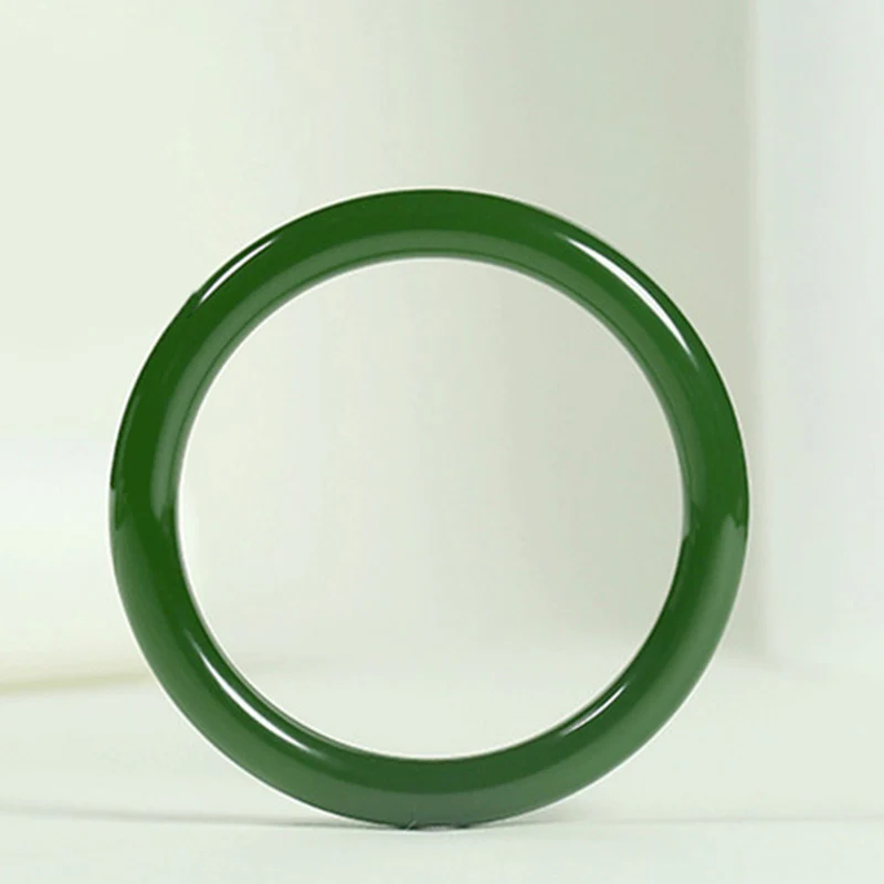 Braccialetto Buddha Stones Cyan Jade Longevity Blessing Bangle - Image 6