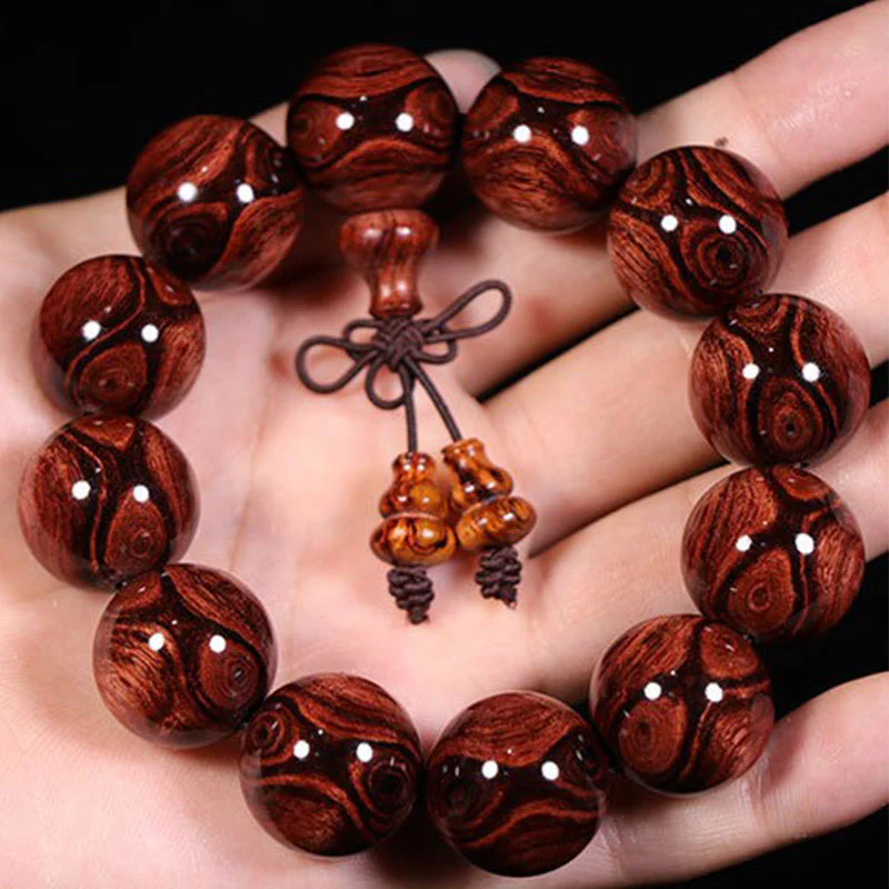 Braccialetto Buddha Stones Tibetan Rosewood Warmth (tipo casuale) - Image 5