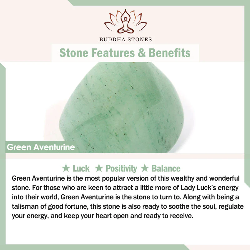 Braccialetto con ciondolo di protezione della fortuna in avventurina verde cinabro Buddha Stones - Image 20