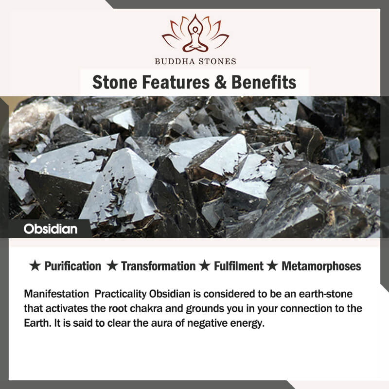 Braccialetto della ricchezza in ossidiana PiXiu FengShui Buddha Stones - Image 6