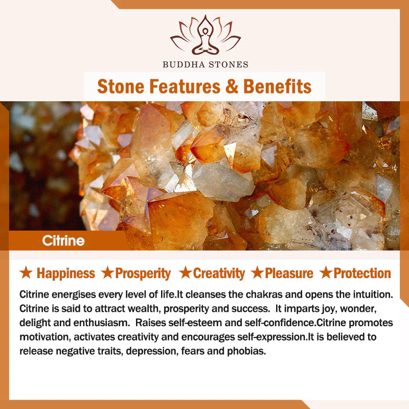 Braccialetto della ricchezza PiXiu Citrine FengShui Buddha Stones - Image 8
