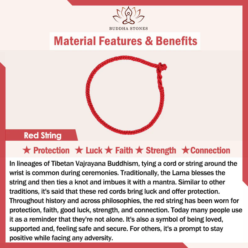 Braccialetto di corda rossa Pixiu in agata rossa Buddha Stones Wealth Attractor - Image 8