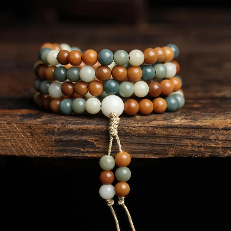 Braccialetto di saggezza di Mala Harmony Bodhi Seed Buddha Stones - Image 6