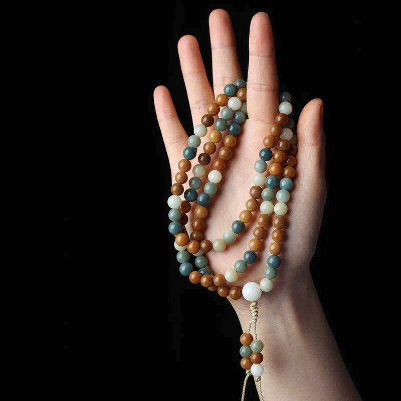 Braccialetto di saggezza di Mala Harmony Bodhi Seed Buddha Stones - Image 8