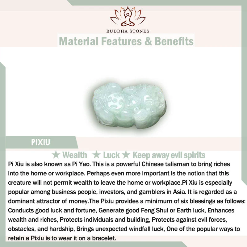 Braccialetto di successo Buddha Stones Natural Jade Pi Xiu Buddha Zucca Mela - Image 12