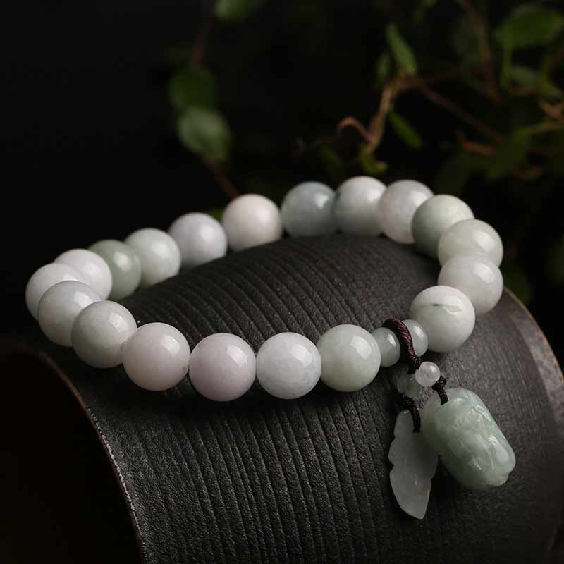 Braccialetto di successo Buddha Stones Natural Jade Pi Xiu Buddha Zucca Mela - Image 4