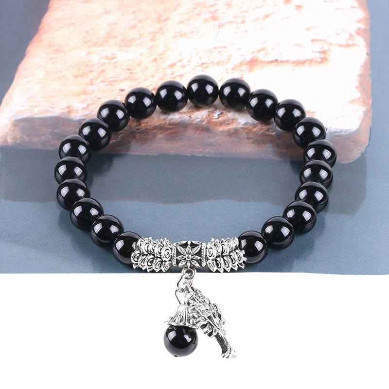 Braccialetto elastico portafortuna con albero della vita in pietra preziosa naturale Buddha Stones - Image 18