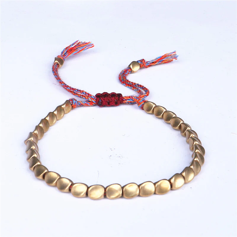 Braccialetto portafortuna con perline di rame tibetano Buddha Stones - Image 10