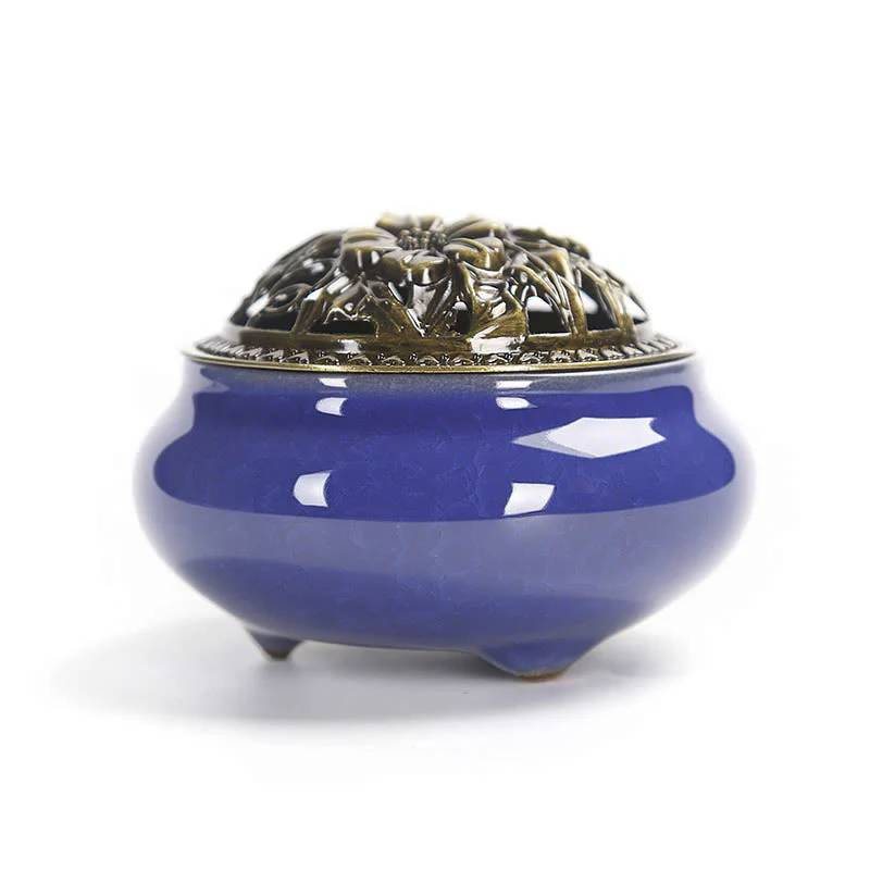 Buddha Stones Bruciatore di incenso in ceramica colorata - Image 12