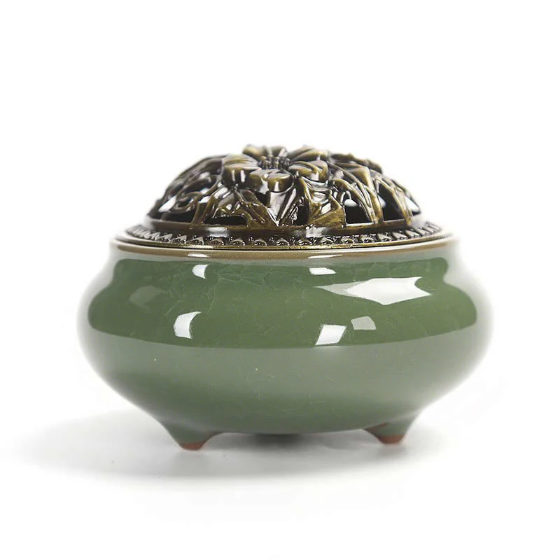 Buddha Stones Bruciatore di incenso in ceramica colorata - Image 14