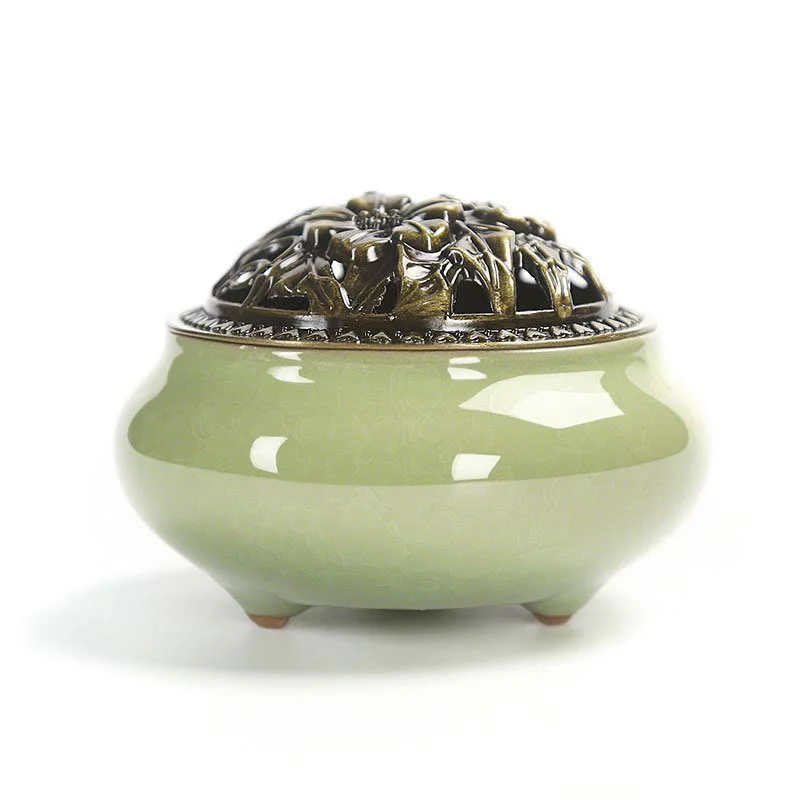 Buddha Stones Bruciatore di incenso in ceramica colorata - Image 15
