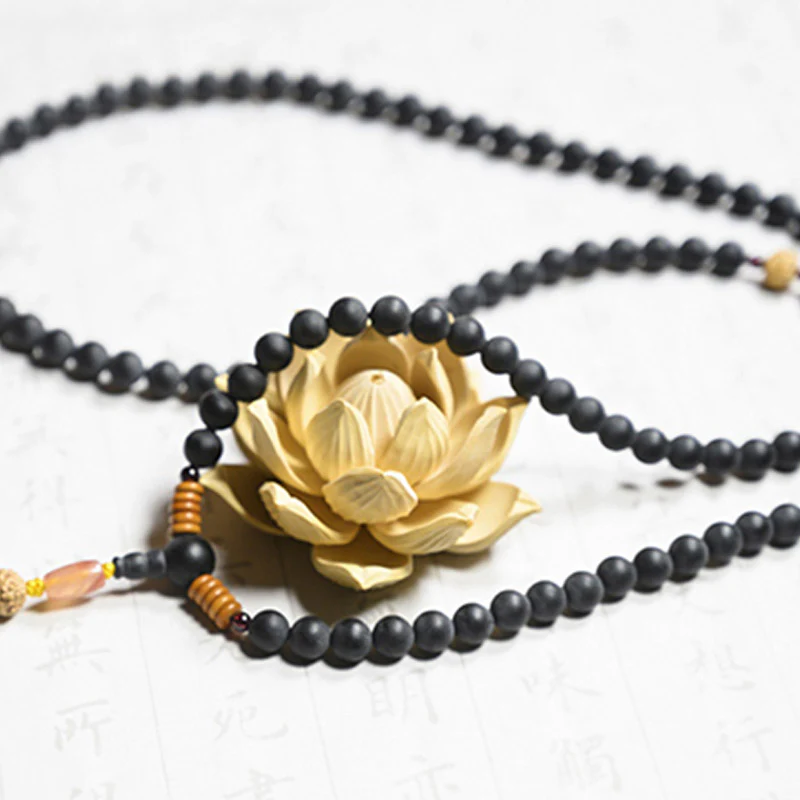 Buddha Stones Mala Tibetano Cipresso Semi di Bodhi Agata Rossa Braccialetto di Guarigione - Image 9