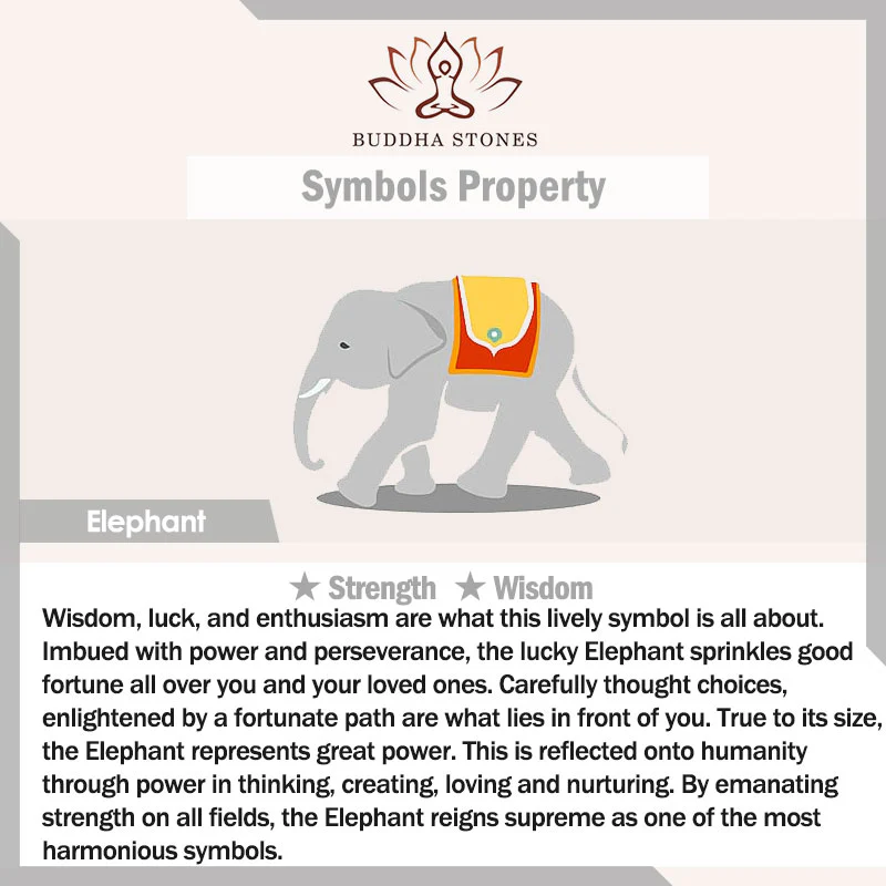 Collana con ciondolo a forma di elefante in argento sterling 925 con Buddha Stones e giada, benedizione e fortuna - Image 15