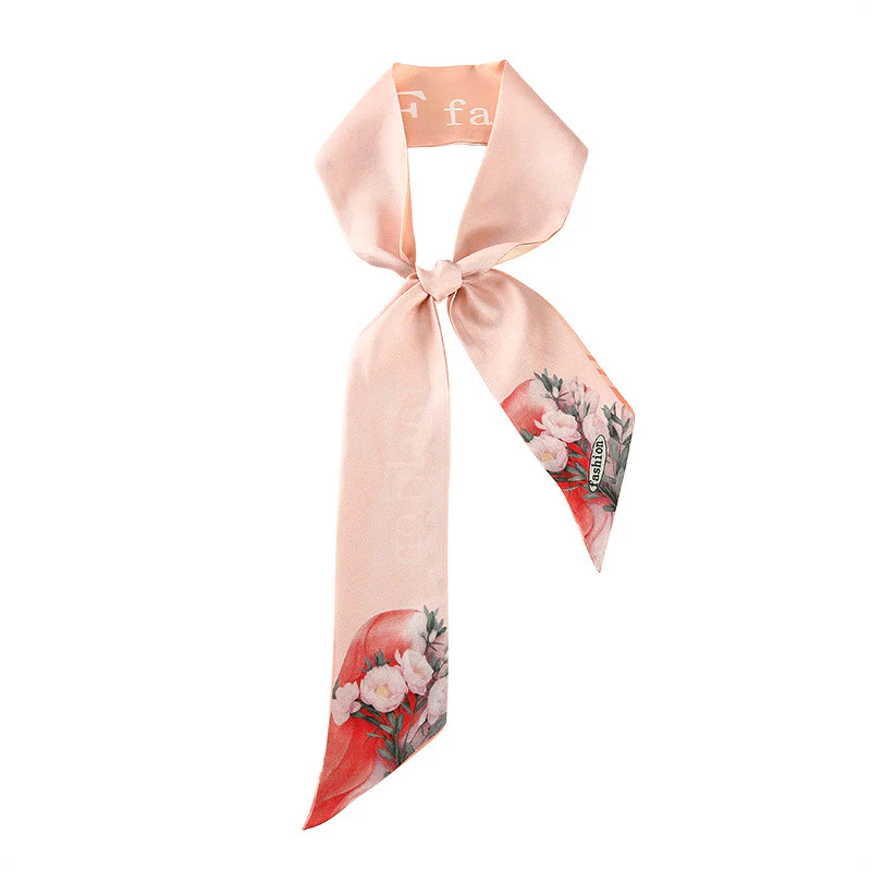 Foulard per capelli in seta 100% gelso Twilly, motivo floreale , Buddha Stones , affreschi di Dunhuang, montagne, tramonto - Image 23