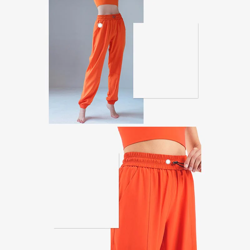 Pantaloni da jogging sportivi da yoga fitness a vita alta con tasche Buddha Stones - Image 11
