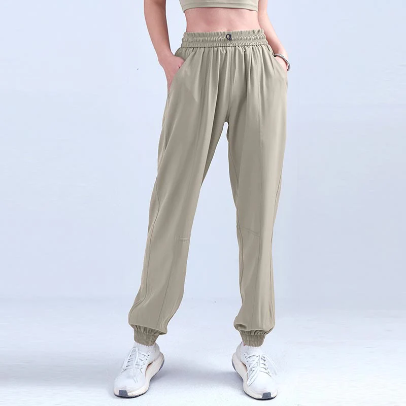Pantaloni da jogging sportivi da yoga fitness a vita alta con tasche Buddha Stones - Image 36