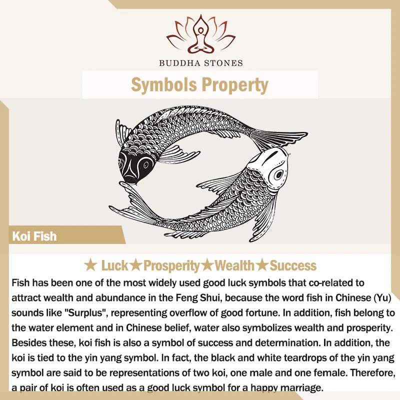 Portachiavi Buddha Stones Double Koi Fish Peace Buckle Wealth Luck - Image 16