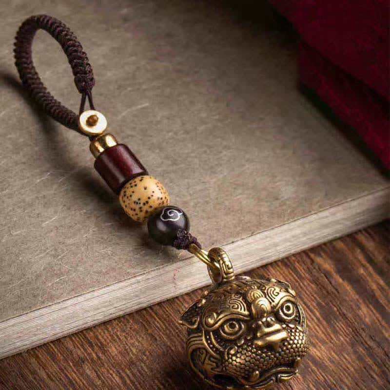 Portachiavi in rame con pietre Buddha Stones PiXiu Wealth - Image 6