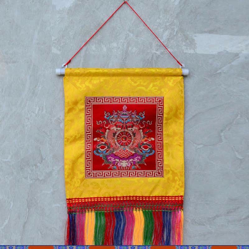 Vajra Simboli di buon auspicio Potere spirituale Arte murale - Image 6